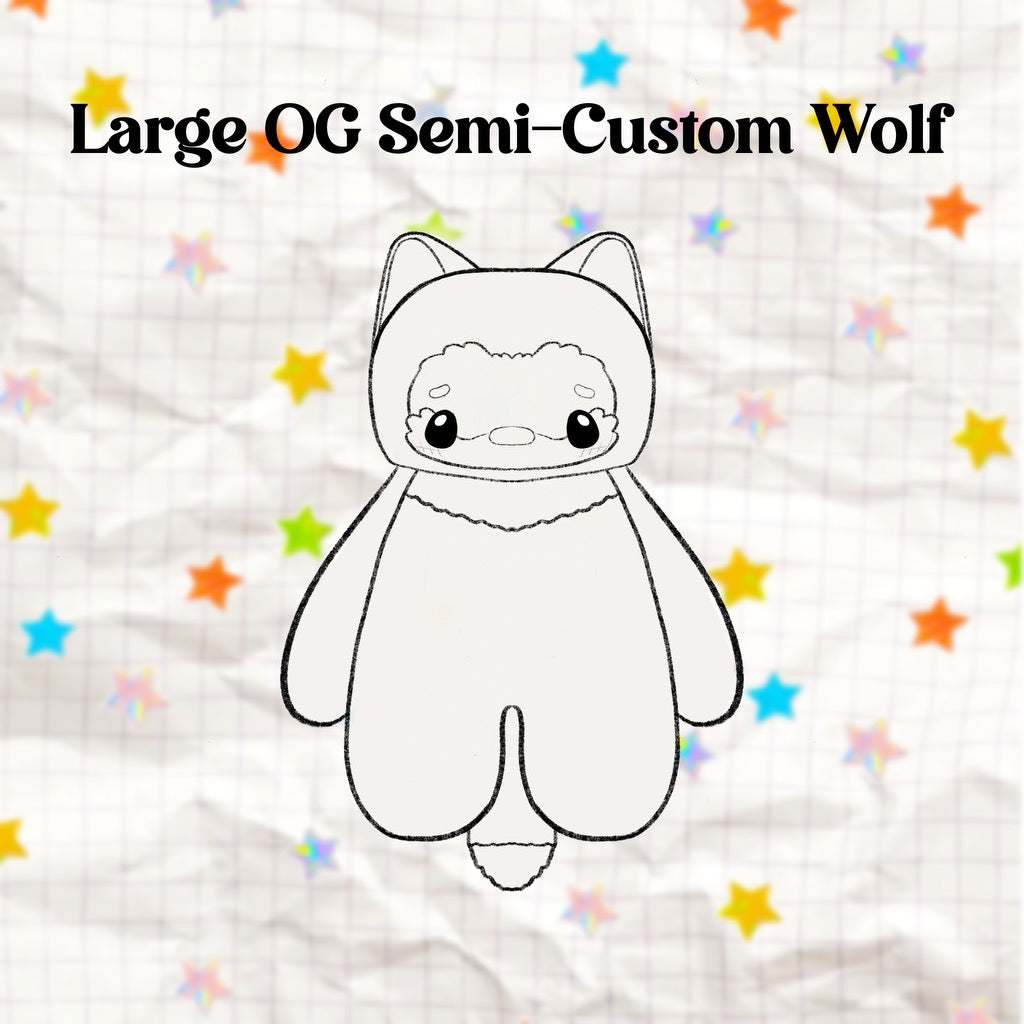 🐺 Large OG Semi-Custom Wolf 🐺