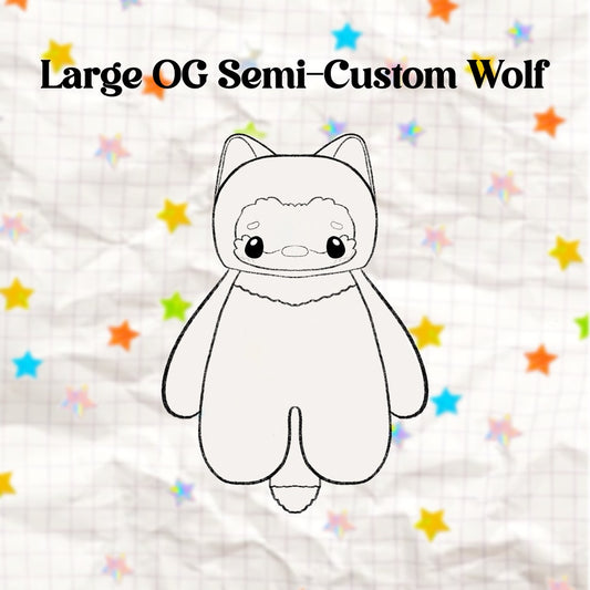 🐺 Large OG Semi-Custom Wolf 🐺